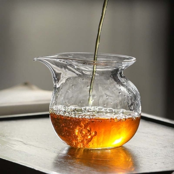 Set Gongfu de ceai, în stil japonez, din sticlă borosilicat rezistentă la căldură, cu capacitate mare, pentru uz casnic