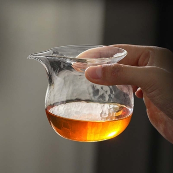 Set Gongfu de ceai, în stil japonez, din sticlă borosilicat rezistentă la căldură, cu capacitate mare, pentru uz casnic