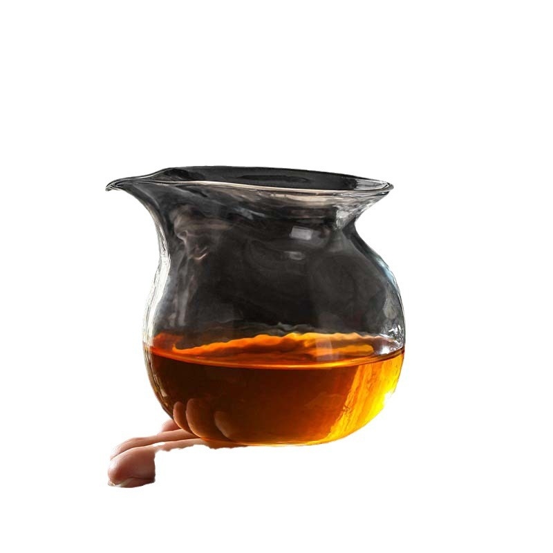 Set Gongfu de ceai, în stil japonez, din sticlă borosilicat rezistentă la căldură, cu capacitate mare, pentru uz casnic