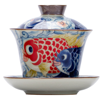 Set Gongfu de ceai cu Ru kiln – set complet de ceainice și căni pentru uz casnic, lux discret, stil național