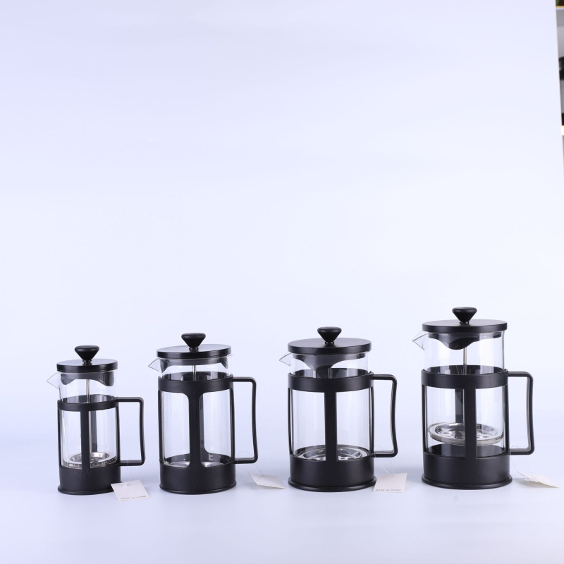 Filtru din oțel inoxidabil pentru ceai și cafea, preparare manuală, presă franțuză, ceai/cafea din sticlă borosilikat
