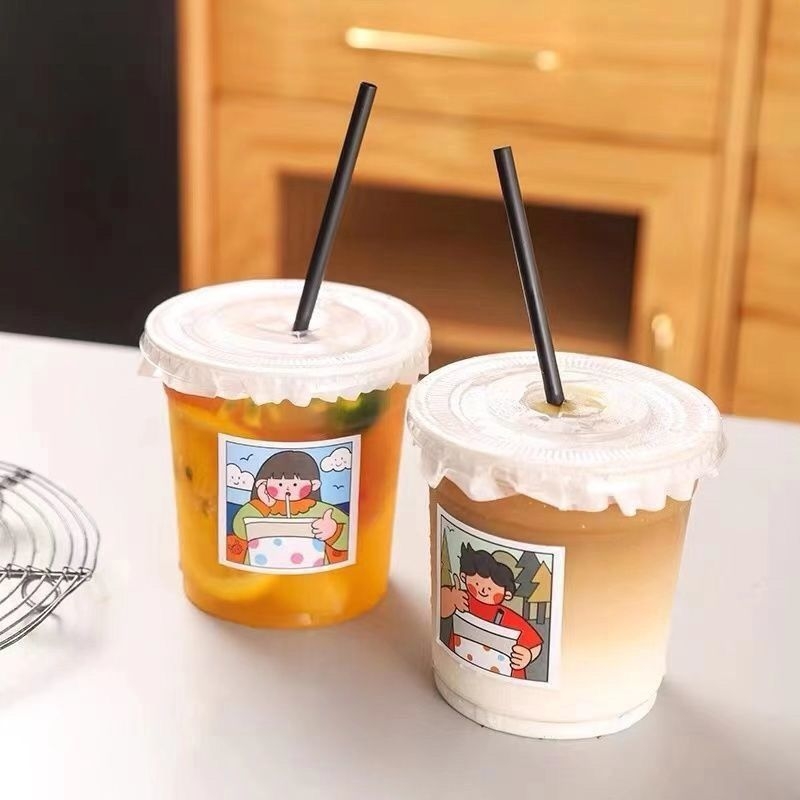 Cupe de plastic, de unică folosință, pentru băuturi: ceai cu lapte, cafea și alte băuturi
