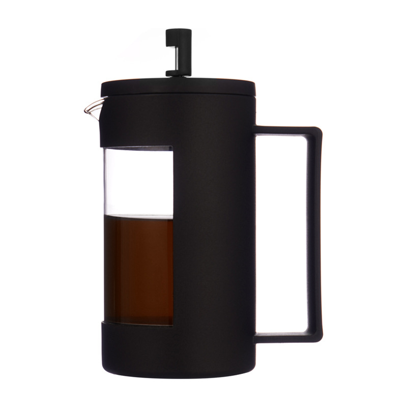Danhe din oțel inoxidabil – presă franțuzească pentru cafea și maker de ceai, cu design geometric semiînchis
