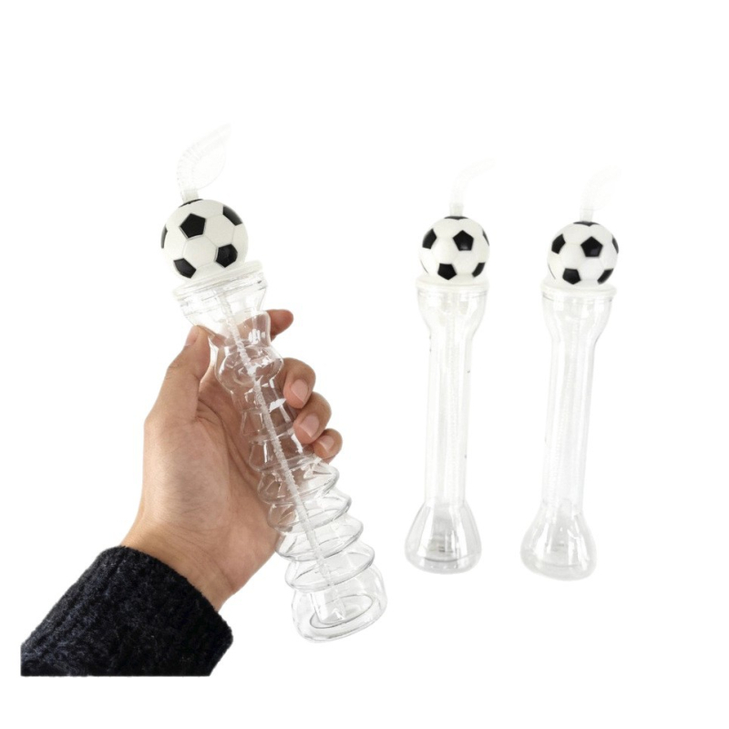 Pahar PET din plastic pentru ceai cu lapte și suc, cană de apă pentru activități în aer liber, design desen animat