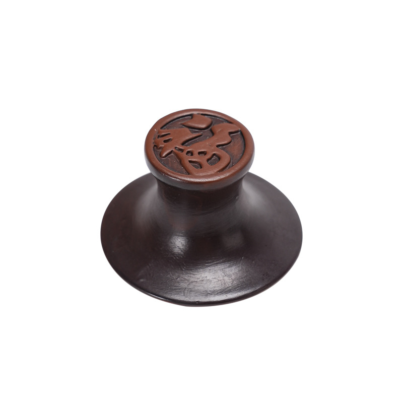 Suport pentru capac de ceai din lut mov, suport ceramic pentru capac pentru gaiwan, accesoriu minimalist de înaltă clasă pentru ceremonia ceaiului