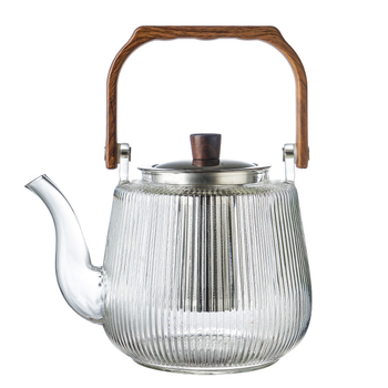 Ceainic din sticlă rezistent la temperaturi înalte, cu mâner, pentru uz casnic, pentru fierberea apei și infuzarea ceaiului pe plita ceramică electrică