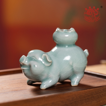Set de capace Longquan Celadon pentru ceainic și ceașcă – accesorii ceramice pentru ceai