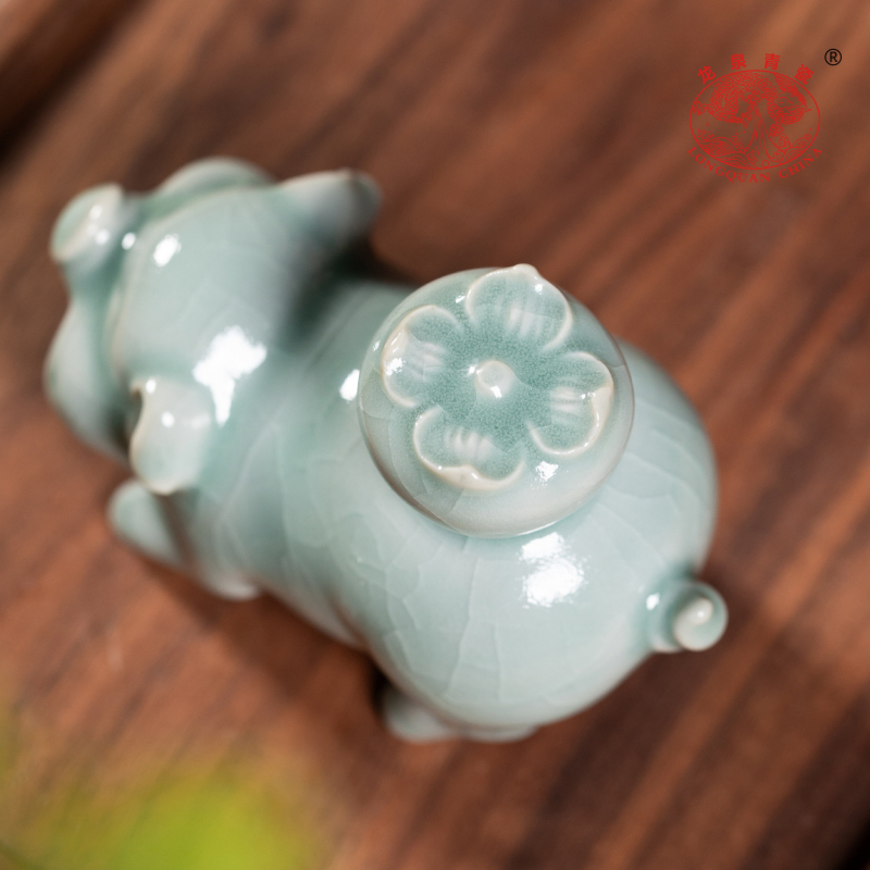 Set de capace Longquan Celadon pentru ceainic și ceașcă – accesorii ceramice pentru ceai