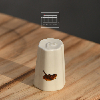 Suport ceramic pentru capac în ceremonia ceaiului, ornament de birou creativ – tea pet