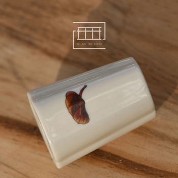 Suport ceramic pentru capac în ceremonia ceaiului, ornament de birou creativ – tea pet