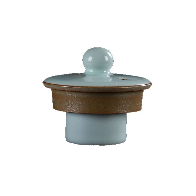 Suport ceramic pentru capacul ceainicului Ru Kiln și capacul ceștii de ceai — accesorii pentru ceremonia ceaiului Kung Fu