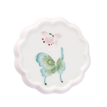 Suport de capac de ceai din porțelan, în formă de fluture, cu design floral, accesoriu modern minimalist pentru ceremonia ceaiului