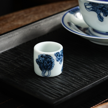 Suport ceramic pentru capace de ceainic și gaiwan, accesorii pentru ceremonia ceaiului, stil retro, lut purpuriu sub glazură
