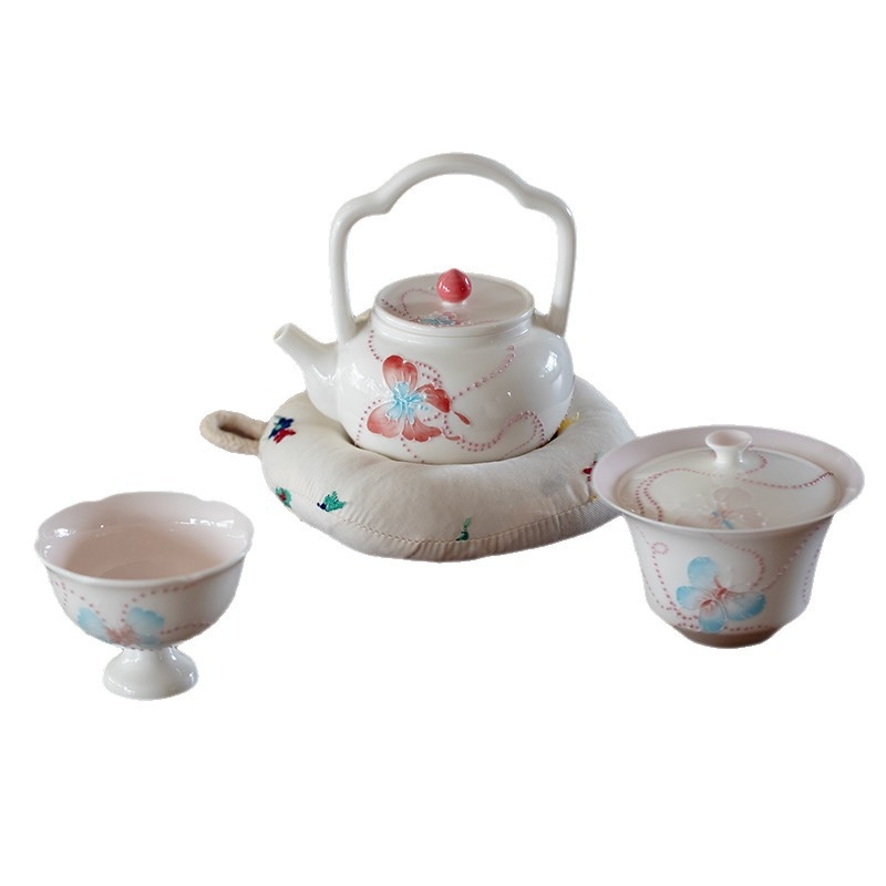 Suport de capac cu design de fluture, ceramic, pentru gaiwan, accesorii pentru ceremonia ceaiului