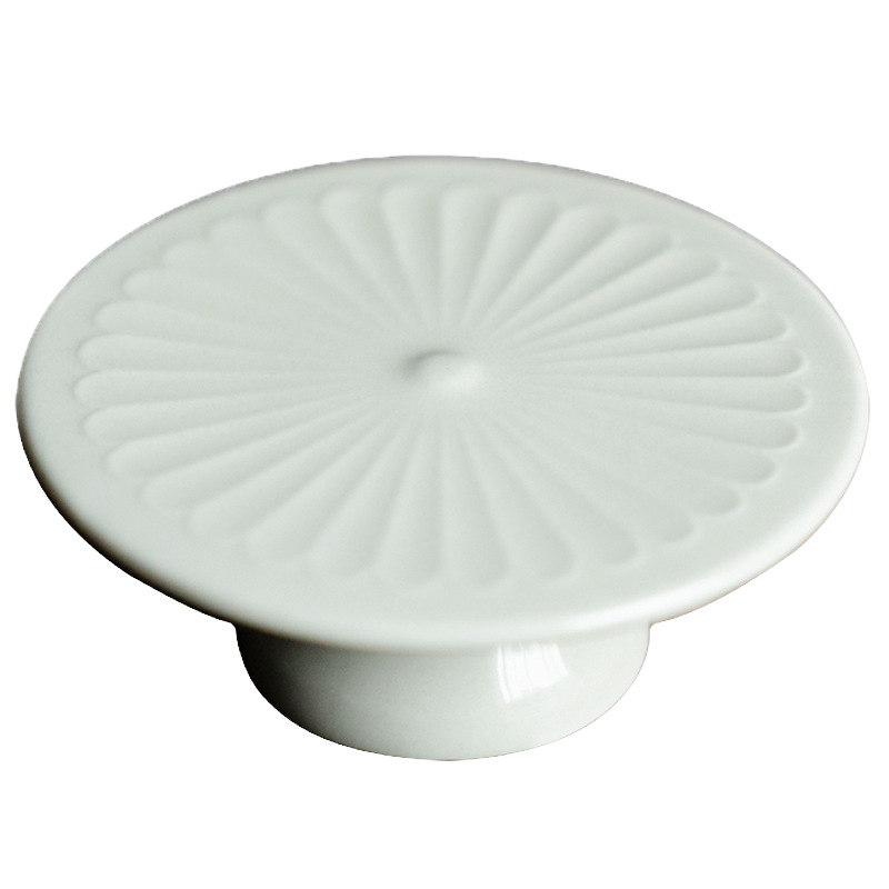 Chang Pu Ju suport pentru capacul ceainicului cu picioare înalte, accesoriu ceramic pentru ceremonia ceaiului din lut Yixing, stil minimalist chinezesc
