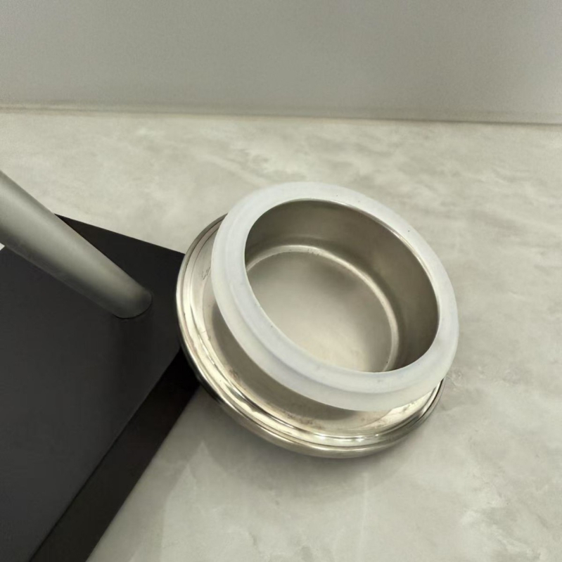 Capac pentru sticlă de apă rece cu inel de silicon anti-praf, oțel inoxidabil 304/201, capac plat scurt rezistent la ruginire