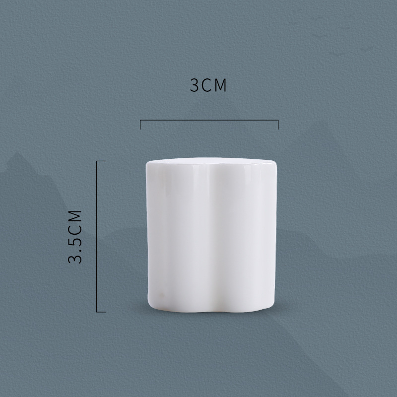 Capac pentru ceainic din lut purpuriu Yixing, capac gaiwan din ceramică albastru-alb și suport pentru capac – accesorii pentru ceremonia de ceai Kung Fu