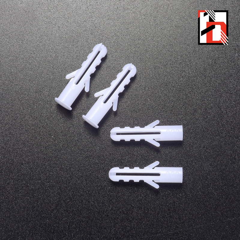 Tub de expansiune din plastic M6, diametru 6 mm, dop PE, șurub de expansiune în formă de pește