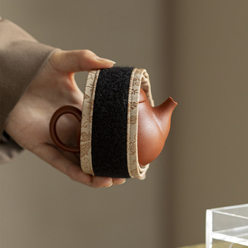 Moji benzi textile de protecție pentru vas acoperit și ceainic – benzi Velcro pentru accesorii ceremonie ceai