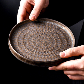 Suport ceramic pentru ceainic și tavă de ceai cu izolație termică pentru sobă cu cărbuni, stil retro