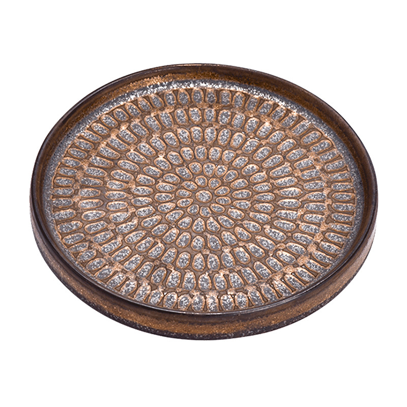 Suport ceramic pentru ceainic și tavă de ceai cu izolație termică pentru sobă cu cărbuni, stil retro