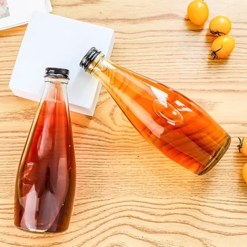 Kreativna prozirna staklena boca 330 ml i 500 ml za liker, sok i mliječni čaj — prazna boca
