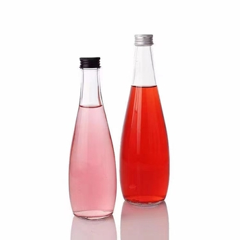 Kreativna prozirna staklena boca 330 ml i 500 ml za liker, sok i mliječni čaj — prazna boca