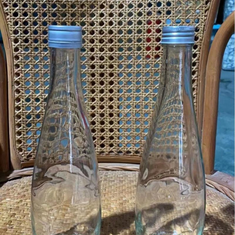 Kreativna prozirna staklena boca 330 ml i 500 ml za liker, sok i mliječni čaj — prazna boca