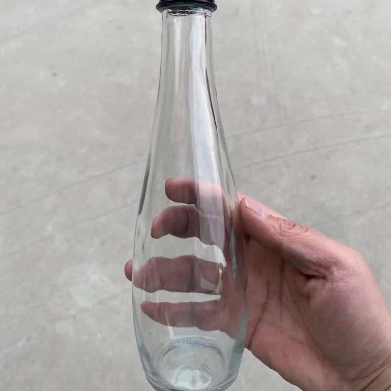 Kreativna prozirna staklena boca 330 ml i 500 ml za liker, sok i mliječni čaj — prazna boca