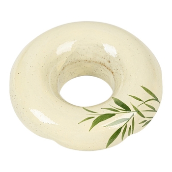 Ceainică ceramică cu motiv de bambus, ceai cu capac și suport pentru capac gaiwan, accesorii pentru ceremonia ceaiului