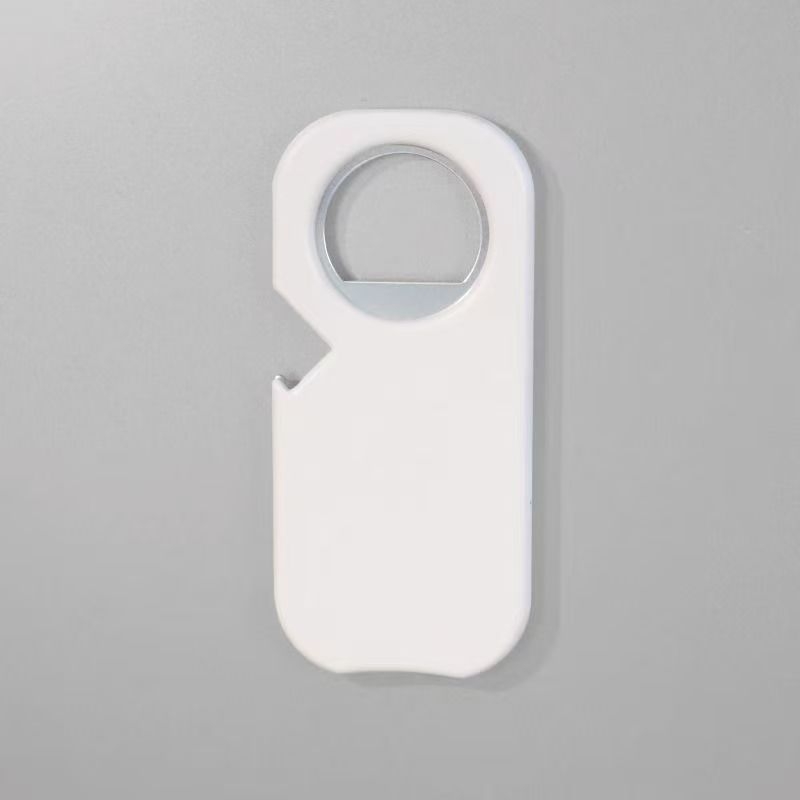 Deschizător magnetic pentru sticle cu logo imprimat, deschizător multifuncțional pentru capace, pentru bere, cola și conserve de fructe, magnet de frigider antiaderant