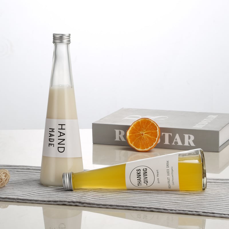 Bočica za napitke kava-limun, prozirna staklena boca za alkohol i vino, prazna boca, vrhunski kreativni dizajn, visoko kvalitetno bijelo staklo, 250 ml / 330 ml