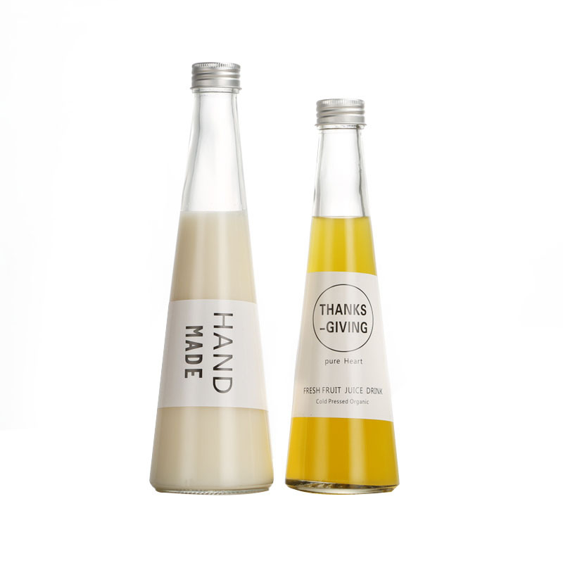Bočica za napitke kava-limun, prozirna staklena boca za alkohol i vino, prazna boca, vrhunski kreativni dizajn, visoko kvalitetno bijelo staklo, 250 ml / 330 ml