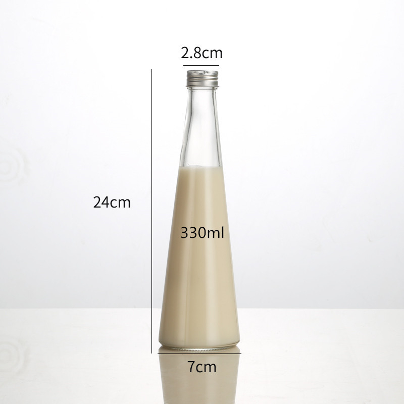 Bočica za napitke kava-limun, prozirna staklena boca za alkohol i vino, prazna boca, vrhunski kreativni dizajn, visoko kvalitetno bijelo staklo, 250 ml / 330 ml