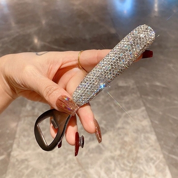 Deschizător de sticle bere cu diamante, oțel inoxidabil, lux creativ, stil Nordic