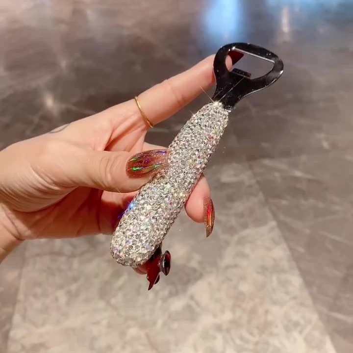 Deschizător de sticle bere cu diamante, oțel inoxidabil, lux creativ, stil Nordic