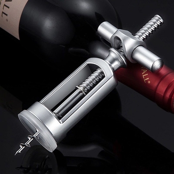 CRAZY KITCHEN Deschizător de vin multifuncțional, din aliaj de zinc, design creativ, 15×6.6×3.5 cm