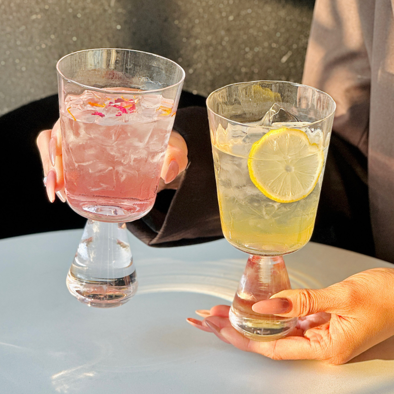 Pahar în stil japonez, vintage, cu picior scurt, pentru cocktailuri și vin, 101–200 ml