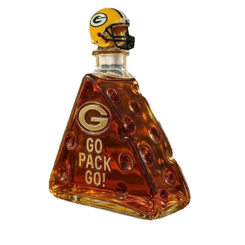 Sticlă de vin goală, cu formă specială, sigilată, pentru whisky și vodcă, cu logo Detroit Superman