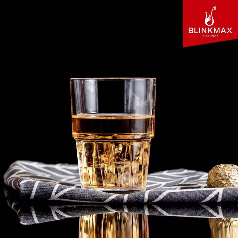 Lizun pahar din sticlă pentru uz casnic, rezistent la temperaturi înalte, 301–400 ml, pentru ceai, apă, suc, bere și whisky