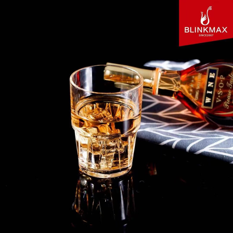 Lizun pahar din sticlă pentru uz casnic, rezistent la temperaturi înalte, 301–400 ml, pentru ceai, apă, suc, bere și whisky