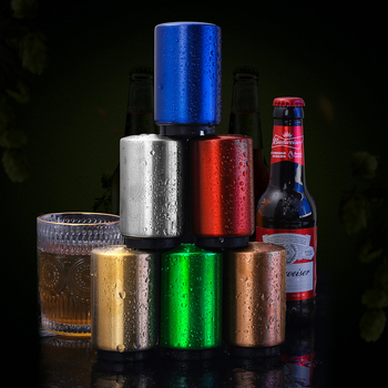 Deschizător de sticle pentru bere din oțel inoxidabil, tip apăsare, pentru bar și uz casnic, metal premium