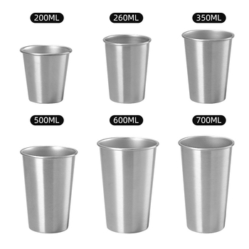 Cană de camping din oțel inoxidabil 304, margine rulată, pahar de bere pentru exterior, 401-500 ml