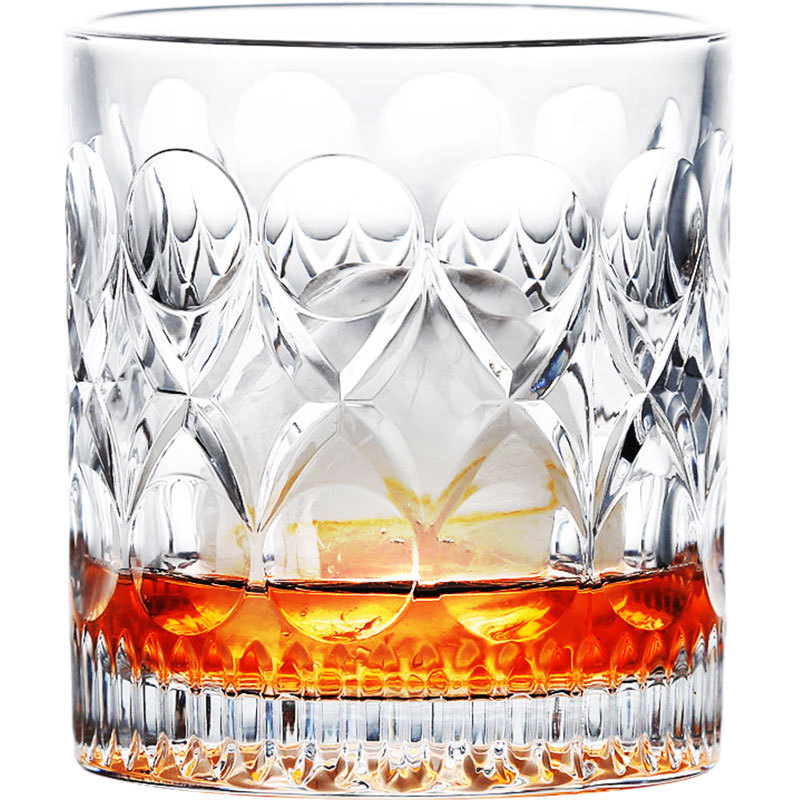 Set de pahare din sticlă cristal pentru whisky și vin, stil european, pentru uz casnic, capacitate 201-300 ml