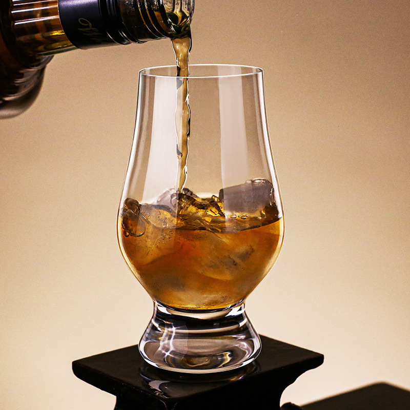 Set pahare de degustare din cristal pentru whisky – pahar clasic de coniac, cu burtă mare