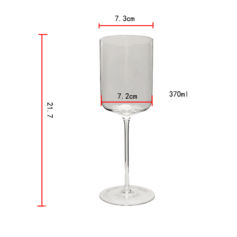 Pahar de vin roșu din cristal fără plumb, pereți subțiri, pahar înalt pentru uz casnic, design elegant, de înaltă calitate