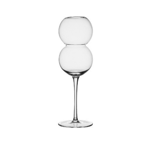 Pahar de șampanie din cristal, înalt, pentru cocktailuri, formă sferică, în stil Instagram, pahar de bar pentru uz casnic, capacitate aproximativ 400 ml