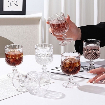 Pahar minimalist înalt pentru vin și șampanie, sticlă transparentă, 101–200 ml, premium
