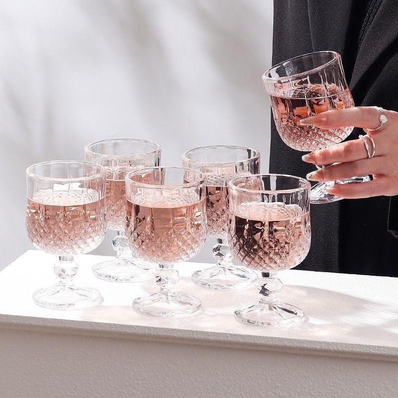 Pahar minimalist înalt pentru vin și șampanie, sticlă transparentă, 101–200 ml, premium
