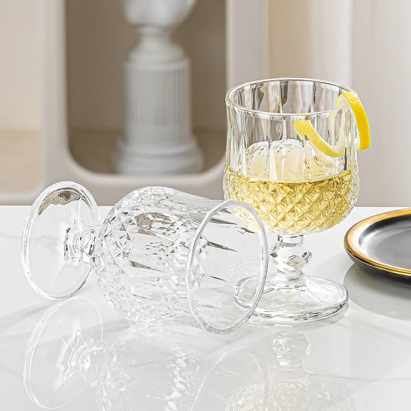 Pahar minimalist înalt pentru vin și șampanie, sticlă transparentă, 101–200 ml, premium